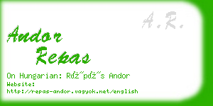 andor repas business card